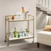 Emmy Antique Gold Bar Cart