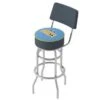 NBA Swivel Bar Stool With Back - City - 20" X 20" X 41.75" - Denver Nuggets -Elegance Barware fc16584f 8cec 47ce 8329 00954f879421
