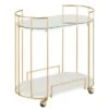 Silver Orchid Pugo Glam Bar Cart With Wheels -Elegance Barware fc44a95d 0e9b 446c 88ec 32f0cab4d9a9