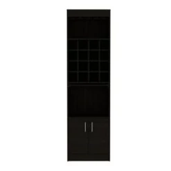 Boahaus Wells Bar (Black) - Black - MDF -Elegance Barware fc6551f1 b8e6 459f 9c44 155cb02f6071