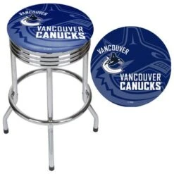 NHL Chrome Ribbed Bar Stool - Montreal Canadians -Elegance Barware fc90004b 5306 4334 a670 32bf5eafff8a