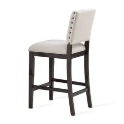 Lindale Button Tufted Stationary Counter Stool By Greyson Living - Walnut -Elegance Barware fd3ade6b 5ada 4f9f 9798 a684afcabdb7