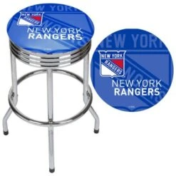 NHL Chrome Ribbed Bar Stool - Montreal Canadians -Elegance Barware fdcff55f a16b 4f93 ab94 1025265c0788