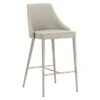 Upholstered Counter Height Stool With Footrest Light Gray -Elegance Barware fdea699c 4312 4607 af5f 1b61658df905