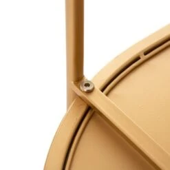 Glitzhome Metallic Gold 2-Tier Serving Bar Cart With Mirrored Glass - 30.7"H-Oval -Elegance Barware ffc95b51 55ae 4a97 8d48 a9c4b664317f